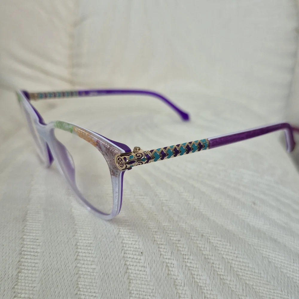 Coco Song Eyeglasses CV172 Emotional Soul Col 4 White Floral 53/18/140 NEW+Case